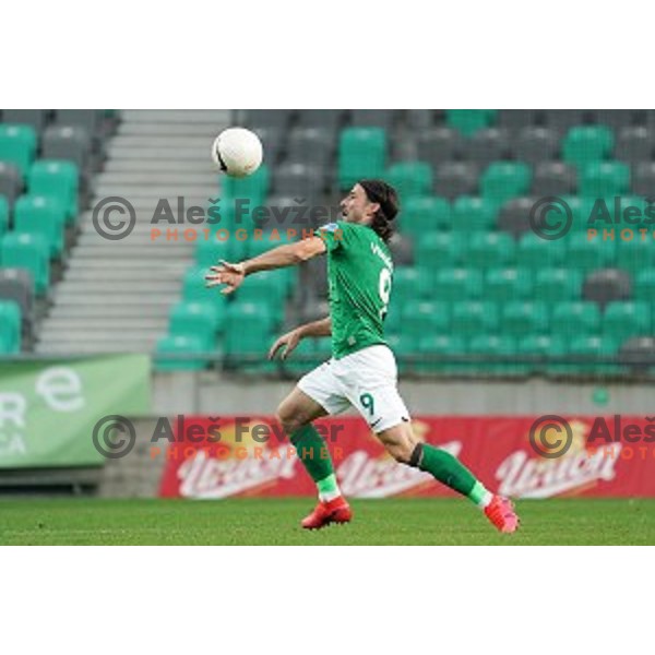 Ante Vukusic in action during Prva Liga Telekom Slovenije 2020-2021 football match between Olimpoija and Celje in SRC Stozice, Ljubljana, Slovenia on October 18, 2020