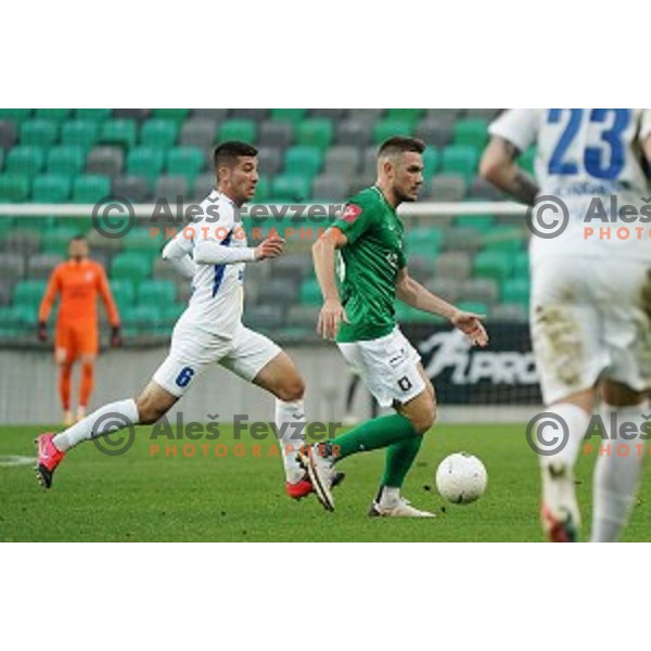 Timi Max Elsnik during Prva Liga Telekom Slovenije 2020-2021 football match between Olimpija and Celje in SRC Stozice, Ljubljana, Slovenia on October 18, 2020
