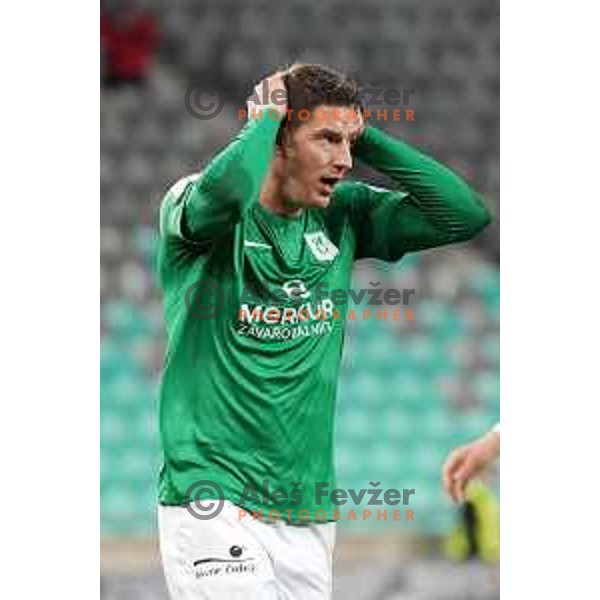 Andres Vombergar during Prva Liga Telekom Slovenije 2020-2021 football match between Olimpija and Celje in SRC Stozice, Ljubljana, Slovenia on October 18, 2020