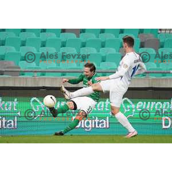 Matic Fink during Prva Liga Telekom Slovenije 2020-2021 football match between Olimpija and Celje in SRC Stozice, Ljubljana, Slovenia on October 18, 2020