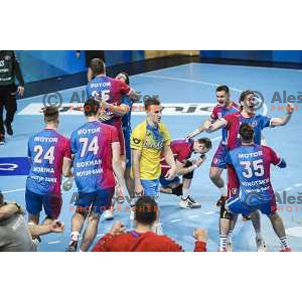 Jan Grebenc after losing EHF Champions League handball match between RK Celje Pivovarna Lasko and Motor Zaporozhye in Arena Zlatorog, Celje, Slovenia on October 28, 2020