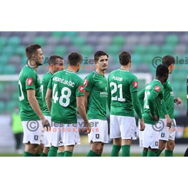 Djordje Ivanovic, Radivoj Bosic during Prva Liga Telekom Slovenije 2020-2021 football match between Olimpija and Bravo in Ljubljana, Slovenia on October 29, 2020