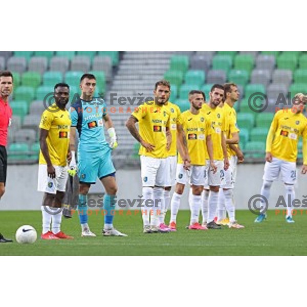 Igor Vekic, Vanja Drkusic during Prva Liga Telekom Slovenije 2020-2021 football match between Olimpija and Bravo in Ljubljana, Slovenia on October 29, 2020