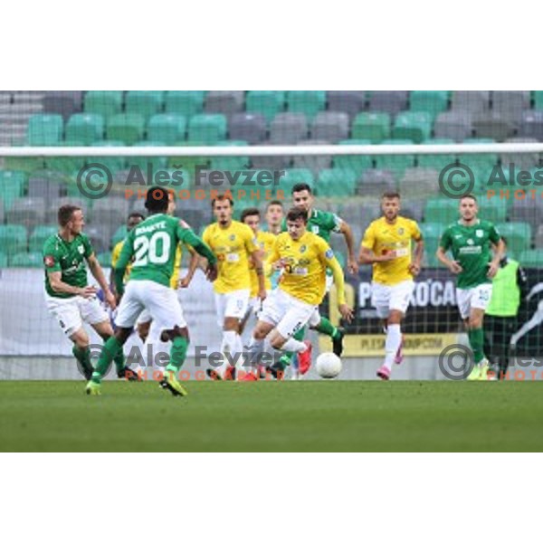 Martin Kramaric in action during Prva Liga Telekom Slovenije 2020-2021 football match between Olimpija and Bravo in Ljubljana, Slovenia on October 29, 2020