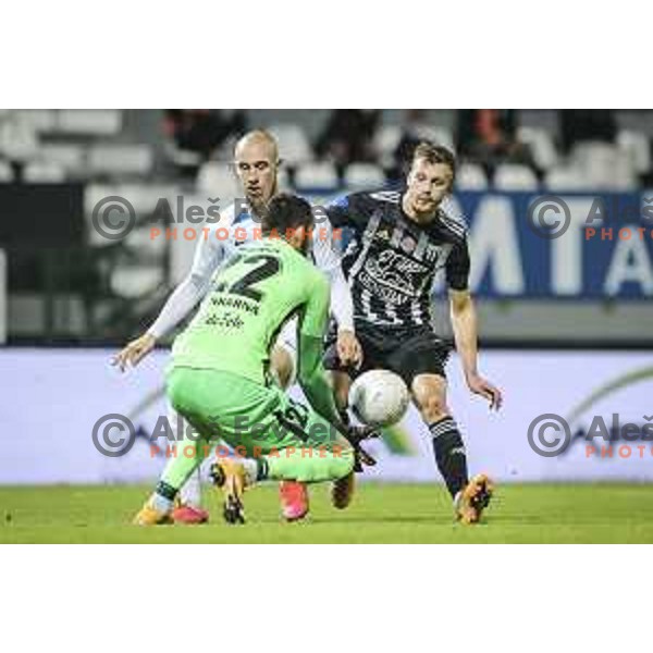 Kevin Zizek in action during Prva liga Telekom Slovenije football match between Mura and Celje in Fazanerije, Murska Sobota, Slovenia on November 2, 2020