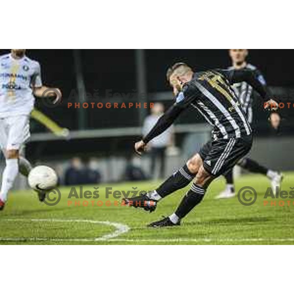 Amadej Marosa in action during Prva liga Telekom Slovenije football match between Mura and Celje in Fazanerije, Murska Sobota, Slovenia on November 2, 2020
