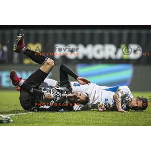 Ziga Kous in action during Prva liga Telekom Slovenije football match between Mura and Celje in Fazanerije, Murska Sobota, Slovenia on November 2, 2020