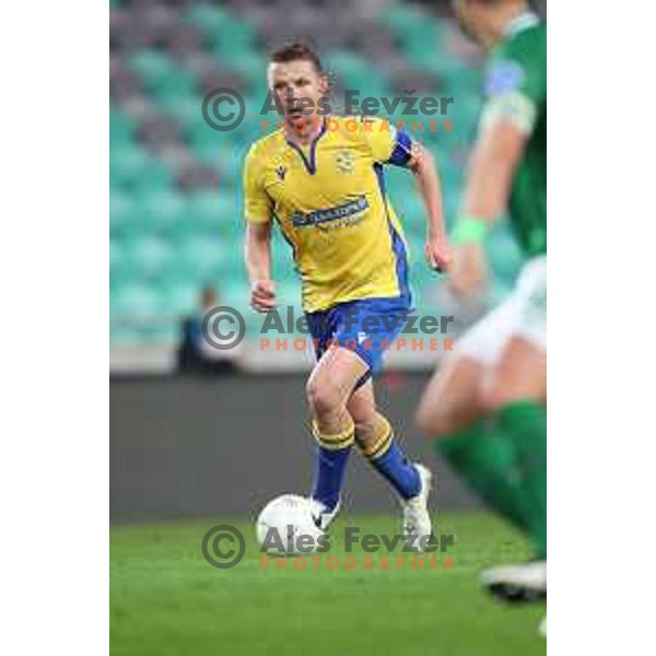 Dare Vrsic in action during Prva Liga Telekom Slovenije 2002-2021 football match between Olimpija and Koper in SRC Stozice, Ljubljana, Slovenia on November 7, 2020