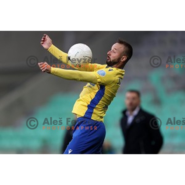 Goran Jozinovic in action during Prva Liga Telekom Slovenije 2002-2021 football match between Olimpija and Koper in SRC Stozice, Ljubljana, Slovenia on November 7, 2020