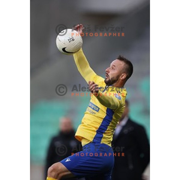 Goran Jozinovic in action during Prva Liga Telekom Slovenije 2002-2021 football match between Olimpija and Koper in SRC Stozice, Ljubljana, Slovenia on November 7, 2020