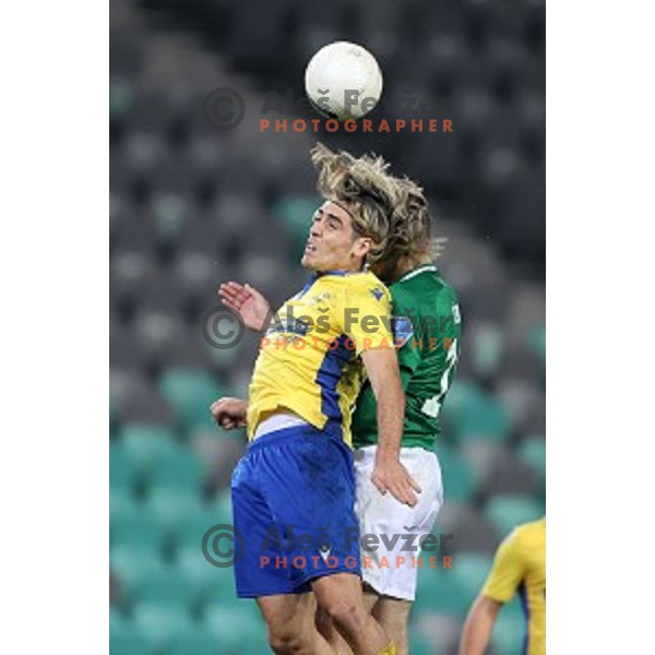Claudio Spinelli in action during Prva Liga Telekom Slovenije 2002-2021 football match between Olimpija and Koper in SRC Stozice, Ljubljana, Slovenia on November 7, 2020