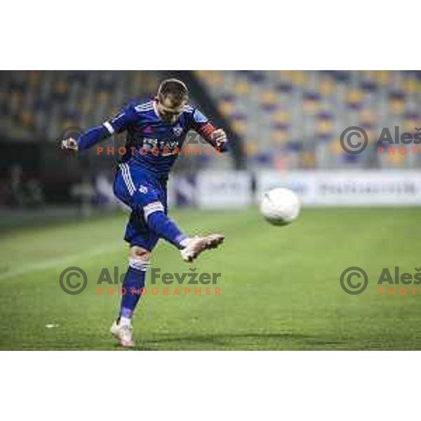 Martin Milec in action during Prva liga Telekom Slovenije football match between Maribor and Domzale in Ljudski vrt, Maribor, Slovenia on November 7, 2020