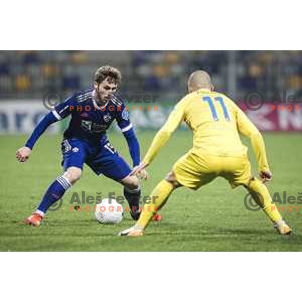 Jan Repas in action during Prva liga Telekom Slovenije football match between Maribor and Domzale in Ljudski vrt, Maribor, Slovenia on November 7, 2020