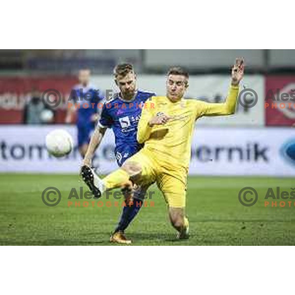 in action during Prva liga Telekom Slovenije football match between Maribor and Domzale in Ljudski vrt, Maribor, Slovenia on November 7, 2020