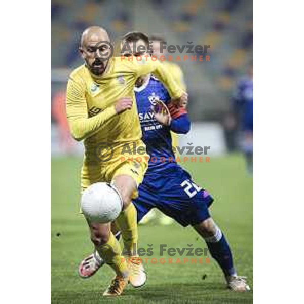 Tonci Mujan in action during Prva liga Telekom Slovenije football match between Maribor and Domzale in Ljudski vrt, Maribor, Slovenia on November 7, 2020