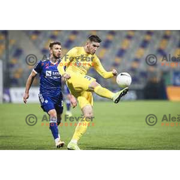 Damjan Vuklisevic in action during Prva liga Telekom Slovenije football match between Maribor and Domzale in Ljudski vrt, Maribor, Slovenia on November 7, 2020