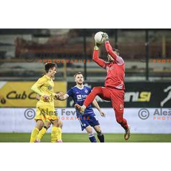 Ajdin Mulalic in action during Prva liga Telekom Slovenije football match between Maribor and Domzale in Ljudski vrt, Maribor, Slovenia on November 7, 2020
