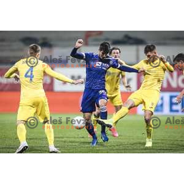 Nemanja Mitrovic in action during Prva liga Telekom Slovenije football match between Maribor and Domzale in Ljudski vrt, Maribor, Slovenia on November 7, 2020