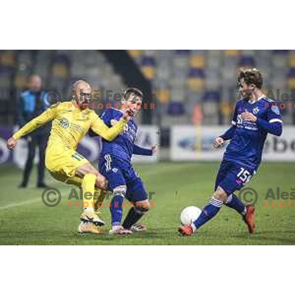 in action during Prva liga Telekom Slovenije football match between Maribor and Domzale in Ljudski vrt, Maribor, Slovenia on November 7, 2020