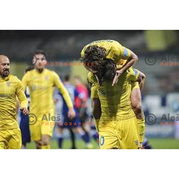 in action during Prva liga Telekom Slovenije football match between Maribor and Domzale in Ljudski vrt, Maribor, Slovenia on November 7, 2020