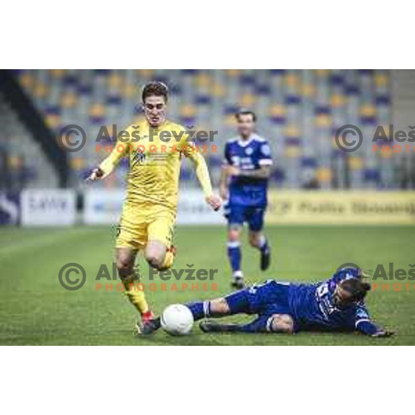 in action during Prva liga Telekom Slovenije football match between Maribor and Domzale in Ljudski vrt, Maribor, Slovenia on November 7, 2020