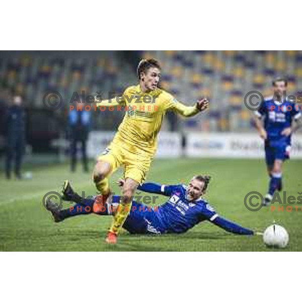 in action during Prva liga Telekom Slovenije football match between Maribor and Domzale in Ljudski vrt, Maribor, Slovenia on November 7, 2020