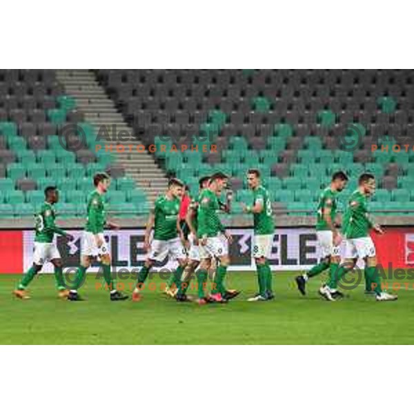 Djordje Ivanovic in action during Prva Liga Telekom Slovenije 2002-2021 football match between Olimpija and Koper in SRC Stozice, Ljubljana, Slovenia on November 7, 2020