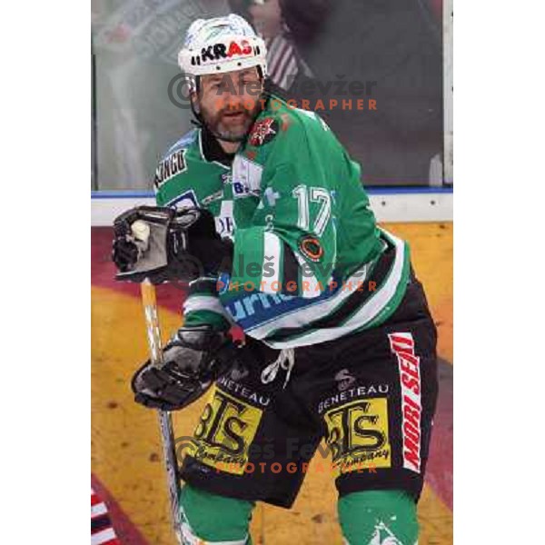 Nik Zupancic at fifth game of the Final of EBEL league between Red Bulls Salzburg and ZM Olimpija, played in Salzburg 23.3.2008. Red Bulls won 5:0 . Photo by Ales Fevzer 