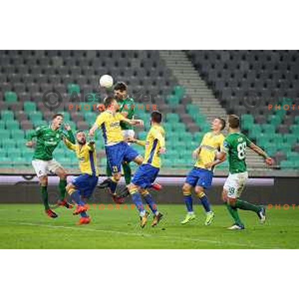 Marko Perkovic in action during Prva Liga Telekom Slovenije 2002-2021 football match between Olimpija and Koper in SRC Stozice, Ljubljana, Slovenia on November 7, 2020
