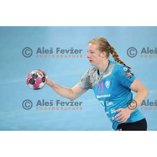 Harma van Kreij in action during EHF Champions League Women 2020-2021 handball match between Krim Mercator (SLO) and CSM Bucuresti (ROU) in SRC Stozice, Ljubljana, Slovenia on November 7, 2020