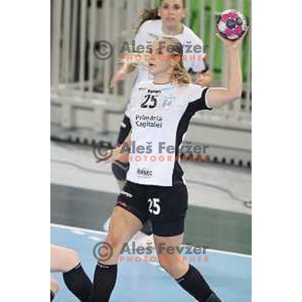 in action during EHF Champions League Women 2020-2021 handball match between Krim Mercator (SLO) and CSM Bucuresti (ROU) in SRC Stozice, Ljubljana, Slovenia on November 7, 2020