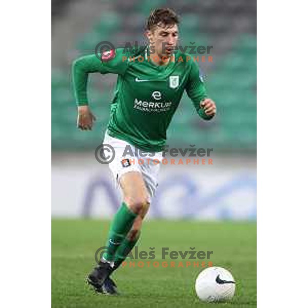 Luka Marin in action during Prva Liga Telekom Slovenije 2002-2021 football match between Olimpija and Koper in SRC Stozice, Ljubljana, Slovenia on November 7, 2020