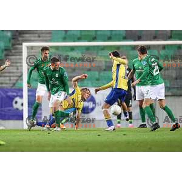 Claudio Spinelli in action during Prva Liga Telekom Slovenije 2002-2021 football match between Olimpija and Koper in SRC Stozice, Ljubljana, Slovenia on November 7, 2020