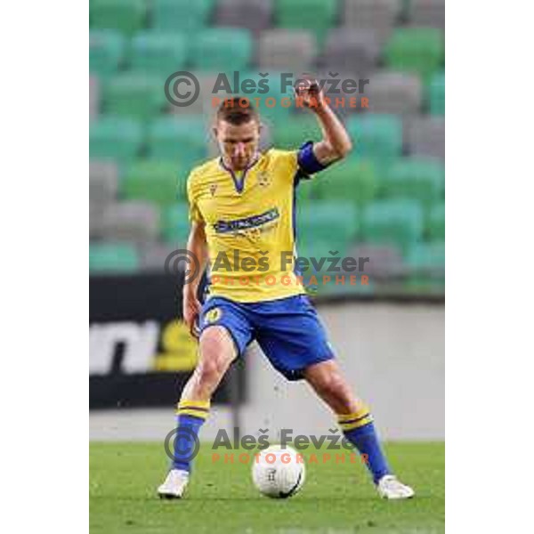 Dare Vrsic in action during Prva Liga Telekom Slovenije 2002-2021 football match between Olimpija and Koper in SRC Stozice, Ljubljana, Slovenia on November 7, 2020