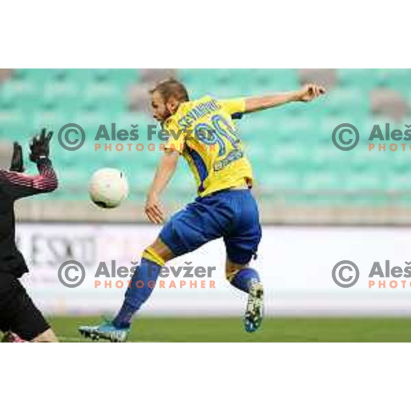 Stefan Stevanovic in action during Prva Liga Telekom Slovenije 2002-2021 football match between Olimpija and Koper in SRC Stozice, Ljubljana, Slovenia on November 7, 2020
