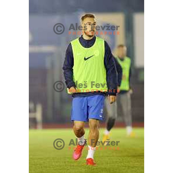 Sandi Lovric of Slovenia football team during practice session at ZAK stadium in Ljubljana, Slovenia on November 9, 2020