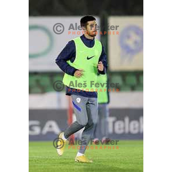 Mario Jurcevic of Slovenia football team during practice session at ZAK stadium in Ljubljana, Slovenia on November 9, 2020