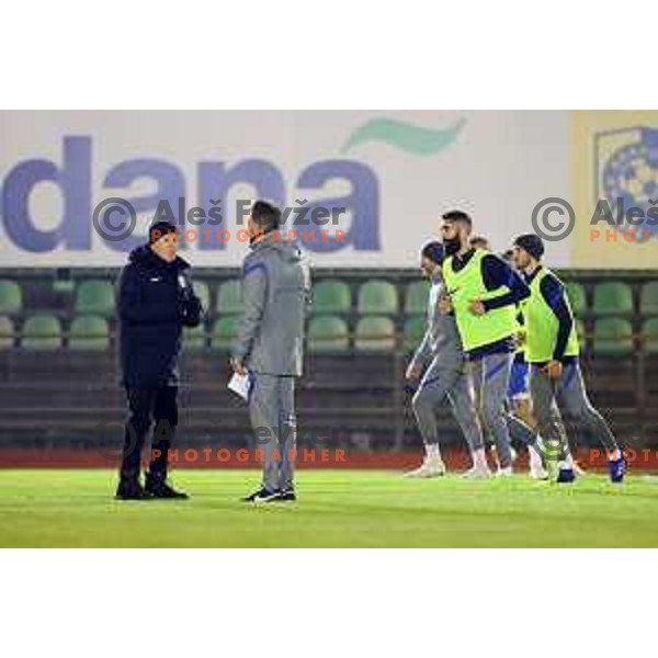 Miha Mevlja of Slovenia football team during practice session at ZAK stadium in Ljubljana, Slovenia on November 9, 2020