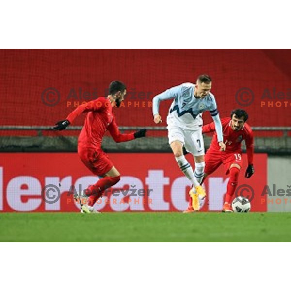 Josip Ilicic in action during friendly football match between Slovenia and Azerbaijan in SRC Stozice, Ljubljana, Slovenia on November 11, 2020
