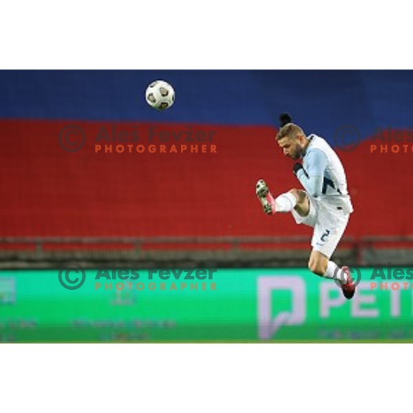 Nejc Skubic in action during friendly football match between Slovenia and Azerbaijan in SRC Stozice, Ljubljana, Slovenia on November 11, 2020