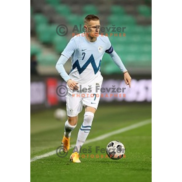 Josip Ilicic in action during friendly football match between Slovenia and Azerbaijan in SRC Stozice, Ljubljana, Slovenia on November 11, 2020