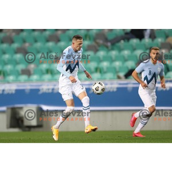Josip Ilicic in action during friendly football match between Slovenia and Azerbaijan in SRC Stozice, Ljubljana, Slovenia on November 11, 2020