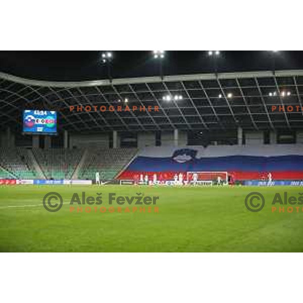 in action during friendly football match between Slovenia and Azerbaijan in SRC Stozice, Ljubljana, Slovenia on November 11, 2020