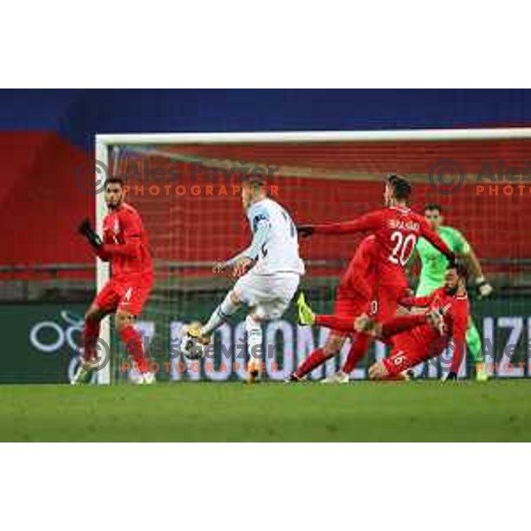 Josip Ilicic in action during friendly football match between Slovenia and Azerbaijan in SRC Stozice, Ljubljana, Slovenia on November 11, 2020