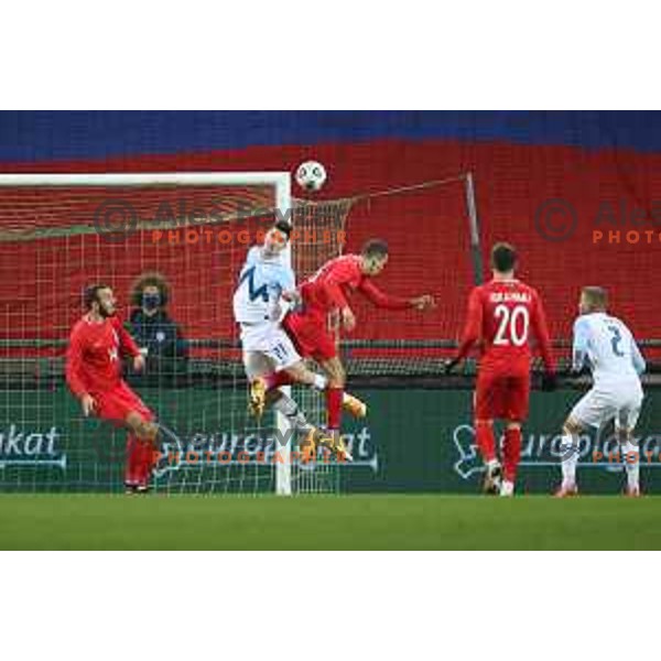 Benjamin Verbic in action during friendly football match between Slovenia and Azerbaijan in SRC Stozice, Ljubljana, Slovenia on November 11, 2020