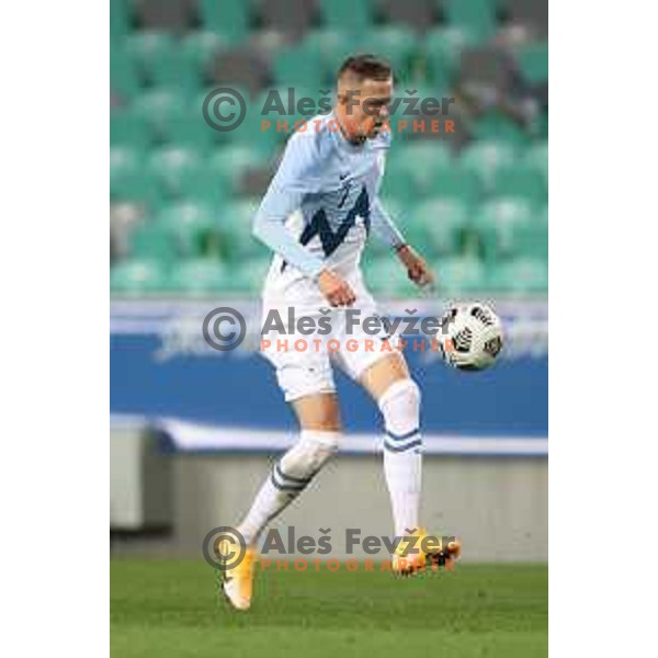 Josip Ilicic in action during friendly football match between Slovenia and Azerbaijan in SRC Stozice, Ljubljana, Slovenia on November 11, 2020