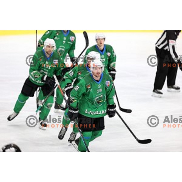 Ales Music of SZ Olimpija in action during Alps League ice-hockey match between SZ Olimpija and Weihenstephan in Ljubljana, Slovenia on November 14, 2020