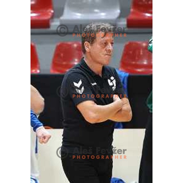 Bojan Cotar, head coach of MRK Ljubljana during 1.NLB league handball match between MRK Ljubljana and Trimo Trebnje in Kodeljevo Hall, Ljubljana, Slovenia on November 14, 2020