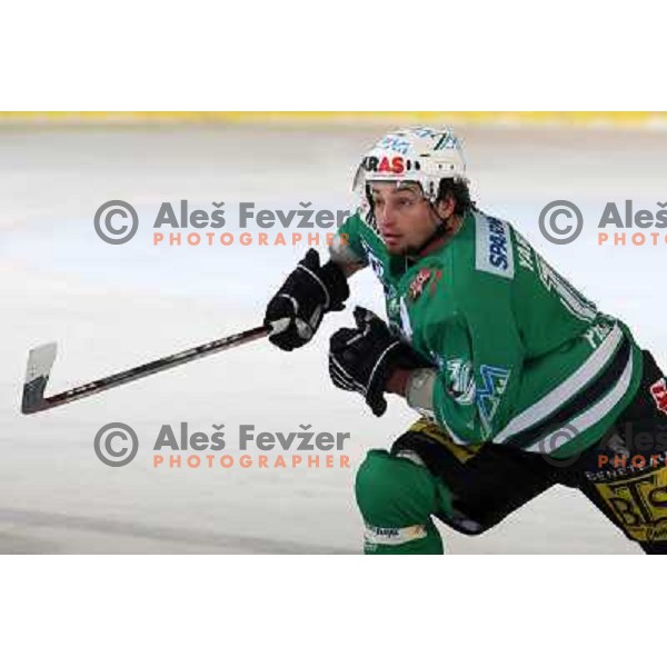 Brednan Yarema at sixth game of the Final of EBEL league between ZM Olimpija and Red Bulls Salzburg, played in Ljubljana 25.3.2008. Red Bulls Salzburg won the game 3:2 and series 4:2 and became Champions of EBEL league. Photo by Ales Fevzer 