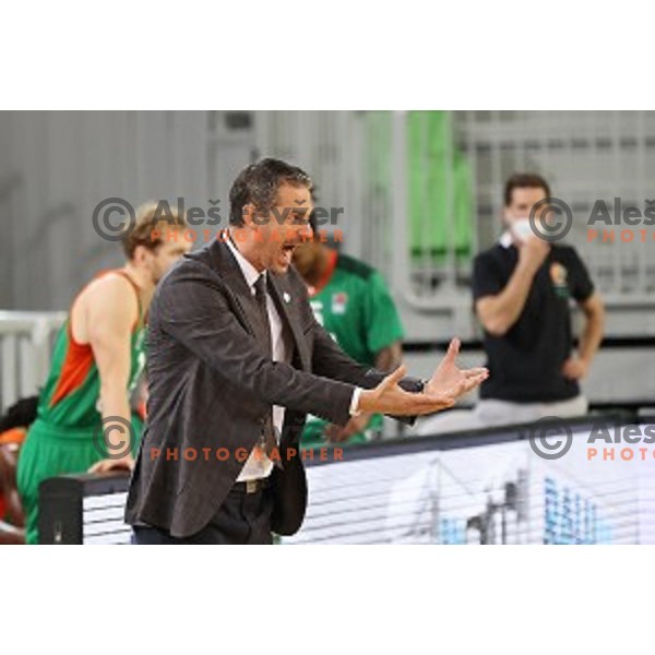 Jurica Golemac in action during ABA league regular season basketball match between Cedevita Olimpija and Borac in Ljubljana on November 15, 2020